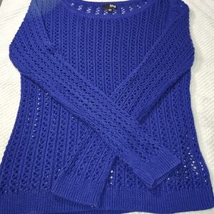 a.n.a Royal Blue Women's Crew Neck Sweater